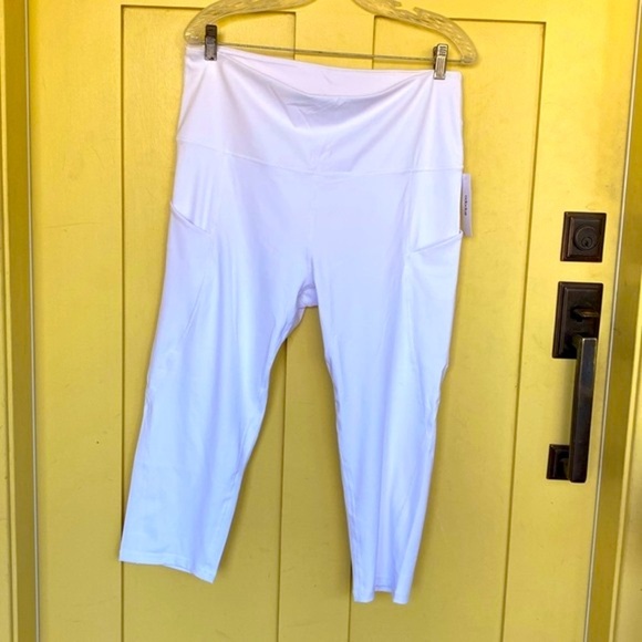 ODODOS WOMEN’S HIGH WAISTED YOGA WORKOUT LEGGINGS PEDAL PUSHER PANTS 2X… - Picture 2 of 13